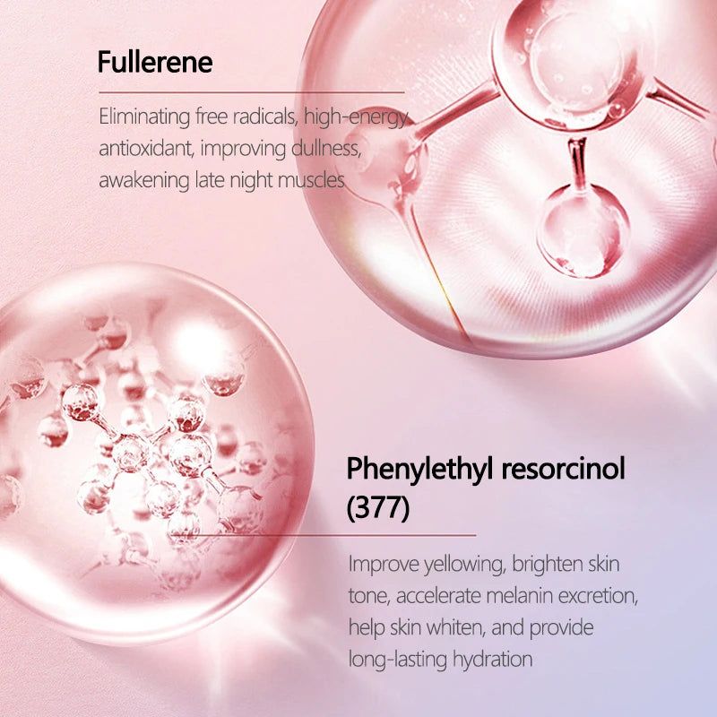 30/90Capsules Fullerene Anti-Aging Powder Capsule Face Serum Firming Fade Fine Lines Vitamin C Whitening Dark Spot Remover Skin
