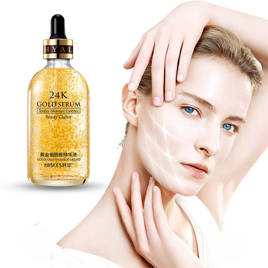 24K Gold Face Serum Korean Skin Care Product Nicotinamide Liquid Skin Care Products Facial Essence Beauty Products Face Care