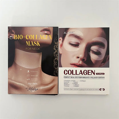 ZS Hot Selling Bio Collagen Eye Neck Lifting Mask Fade Dark Circle & Firming Neckline Anti-Wrinkle Hydrolyzed Collagen Film