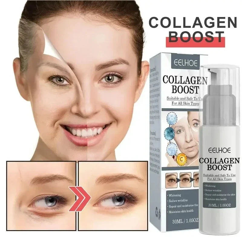 30ml Collagen Boost Serum Anti-Aging Dark Spot Corrector Anti-wrinkle Face Cream Fade Fine Lines Korean Skin Care Cosmetics