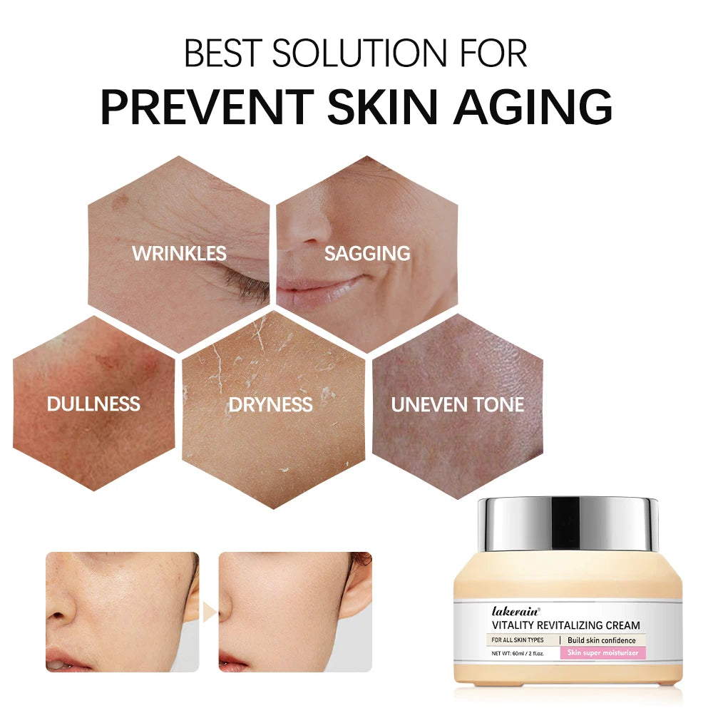 it Vitality Revitalizing Cream 60ml Anti Aging Face Moisturizer Hyaluronic Acid Reduces Fine Lines lift and firm Cosmetics