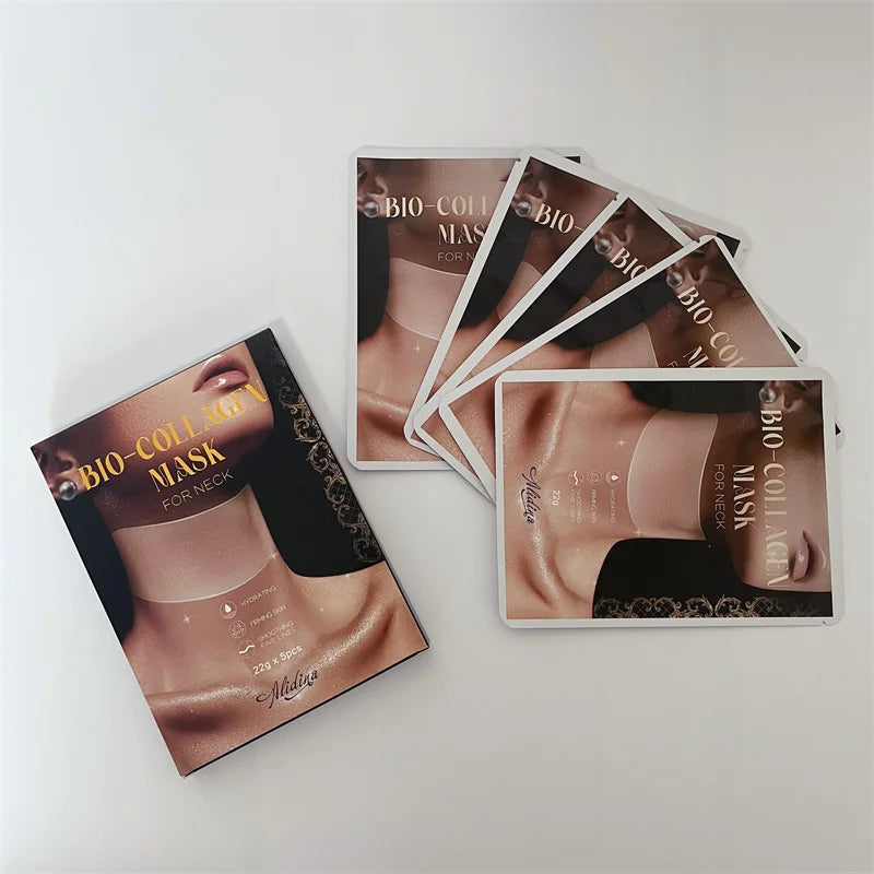 ZS Hot Selling Bio Collagen Eye Neck Lifting Mask Fade Dark Circle & Firming Neckline Anti-Wrinkle Hydrolyzed Collagen Film
