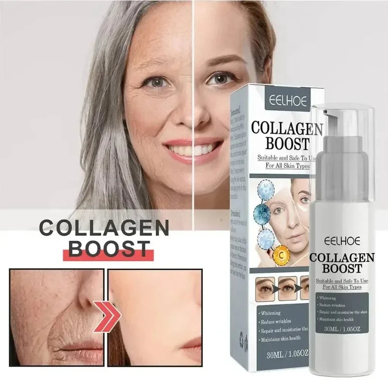 30ml Collagen Boost Serum Anti-Aging Dark Spot Corrector Anti-wrinkle Face Cream Fade Fine Lines Korean Skin Care Cosmetics